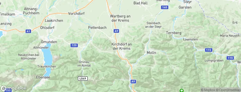 Kirchdorf an der Krems, Austria Map