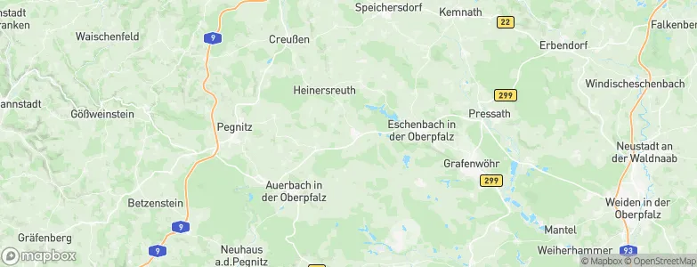 Kirchenthumbach, Germany Map