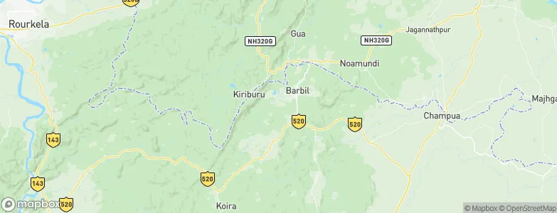 Kiri Buru, India Map