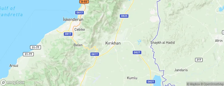 Kırıkhan, Turkey Map