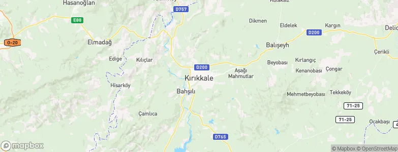 Kırıkkale, Turkey Map