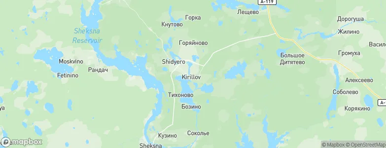 Kirillov, Russia Map