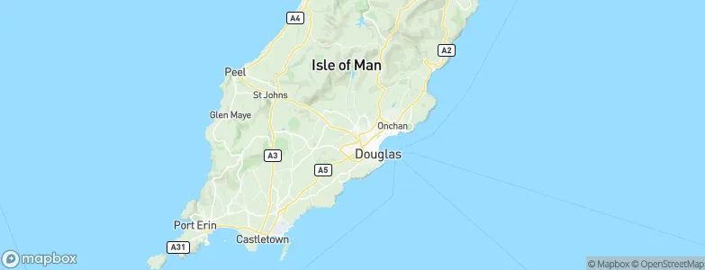 Kirk Braddan, Isle of Man Map