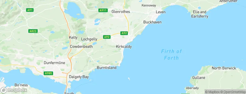 Kirkcaldy, United Kingdom Map