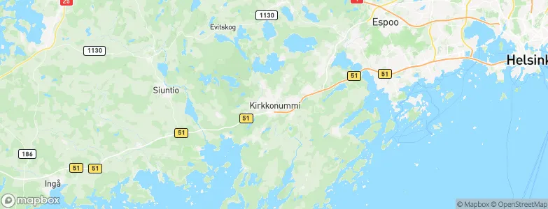 Kirkkonummi, Finland Map