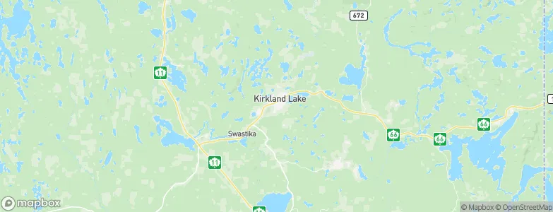 Kirkland Lake, Canada Map