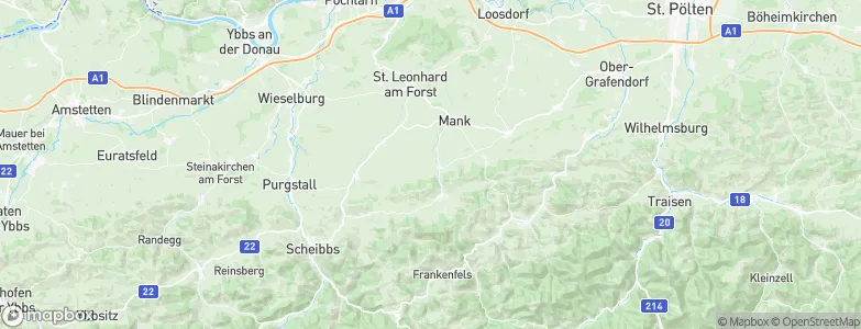 Kirnberg an der Mank, Austria Map
