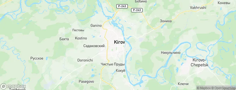 Kirov, Russia Map