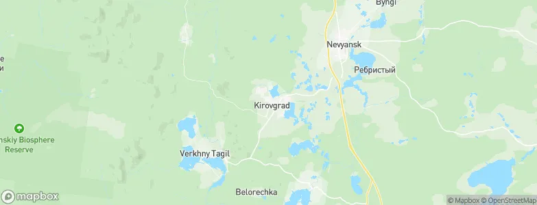 Kirovgrad, Russia Map