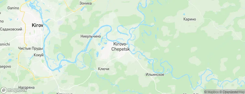 Kirovo-Chepetsk, Russia Map