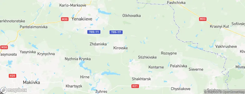 Kirovskoye, Ukraine Map