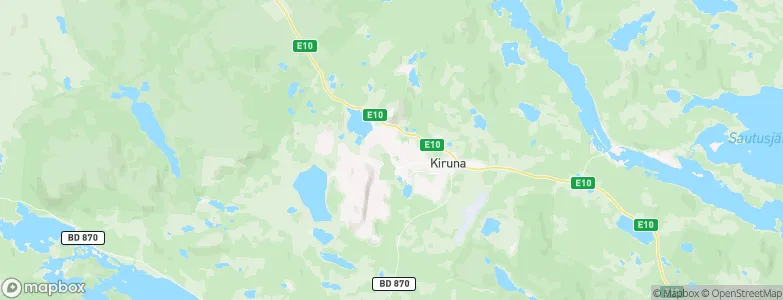 Kiruna, Sweden Map