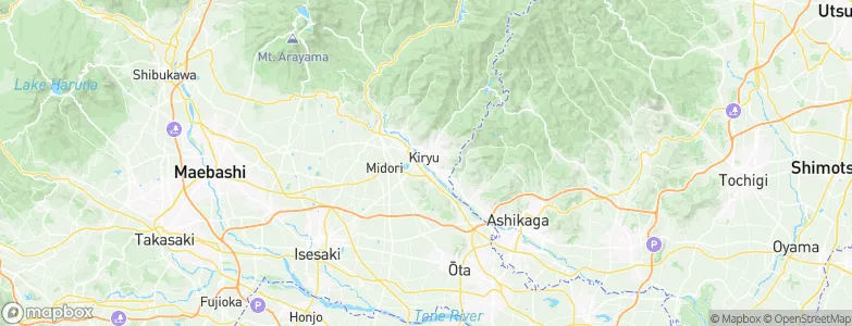 Kiryū, Japan Map
