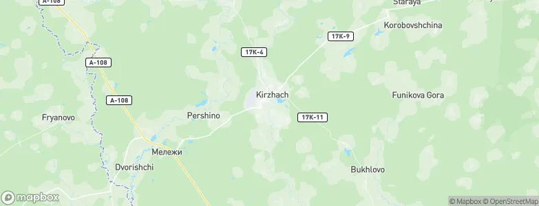 Kirzhach, Russia Map