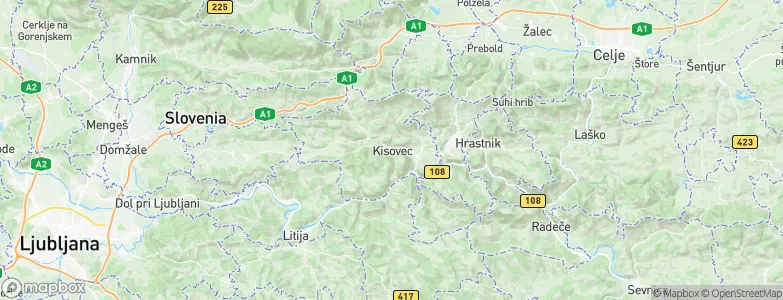 Kisovec, Slovenia Map