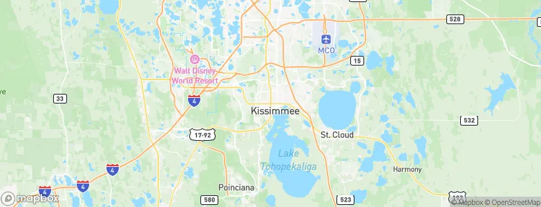 Kissimmee, United States Map