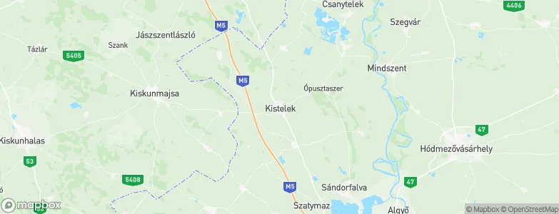 Kistelek, Hungary Map