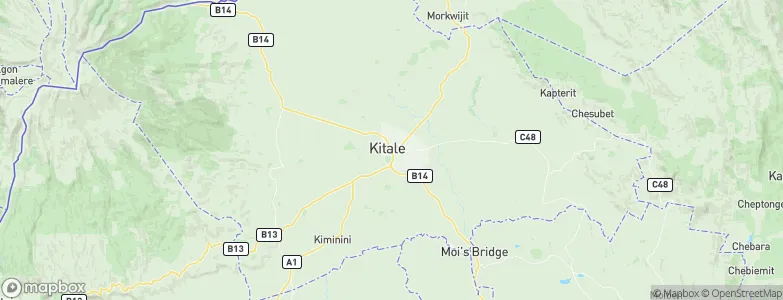 Kitale, Kenya Map