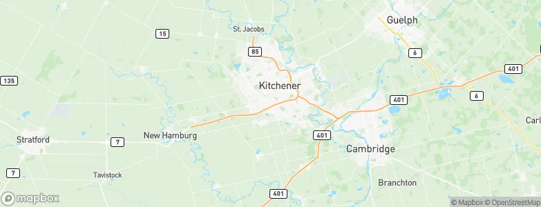 Kitchener, Canada Map