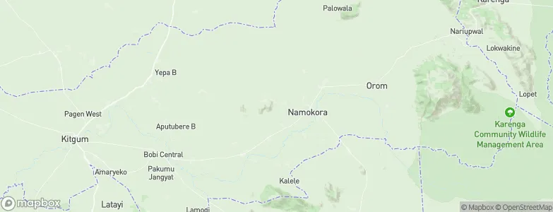 Kitgum District, Uganda Map