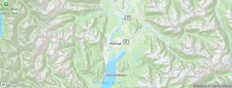 Kitimat, Canada Map