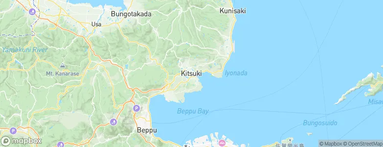 Kitsuki, Japan Map