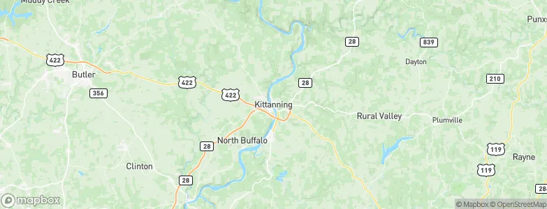 Kittanning, United States Map