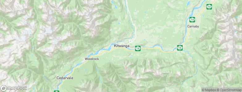 Kitwanga, Canada Map