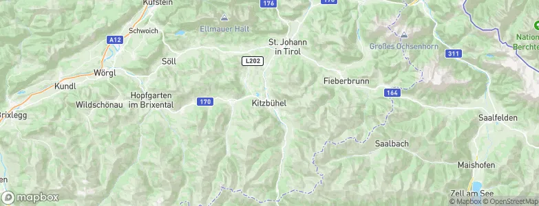 Kitzbühel, Austria Map