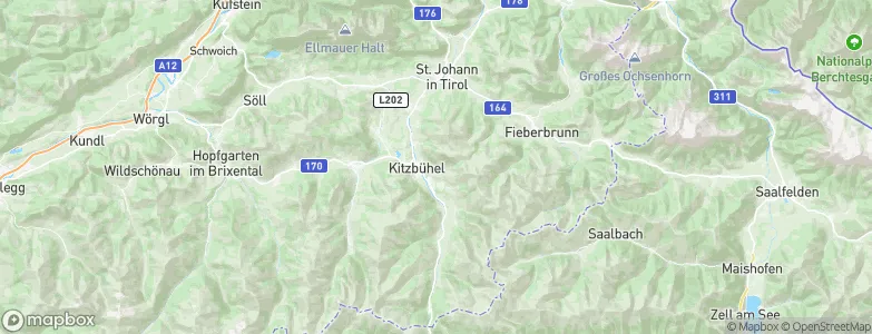 Kitzbühel, Austria Map