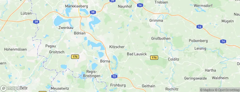 Kitzscher, Germany Map