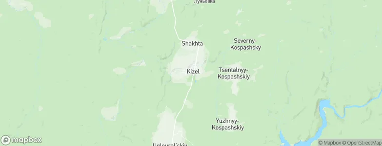 Kizel, Russia Map