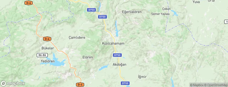 Kızılcahamam, Turkey Map