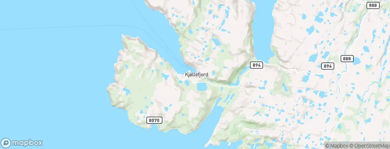 Kjøllefjord, Norway Map
