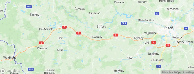 Kladruby, Czechia Map