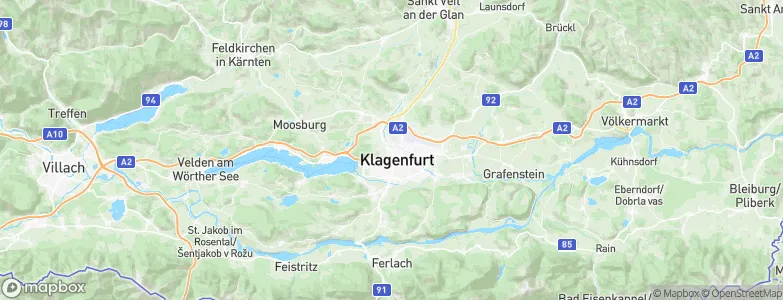 Klagenfurt am Wörthersee, Austria Map
