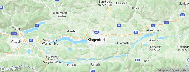Klagenfurt, Austria Map