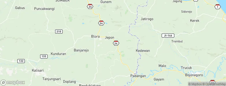 Klampok, Indonesia Map