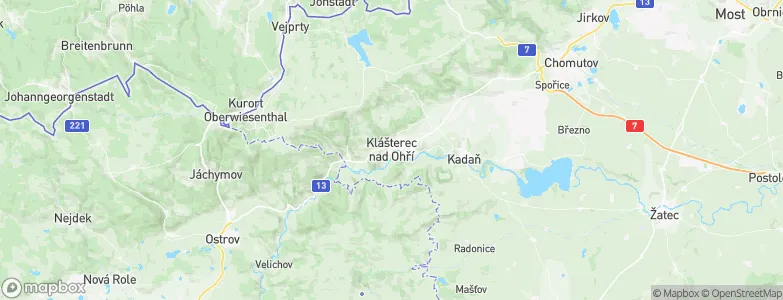 Klášterec nad Ohří, Czechia Map