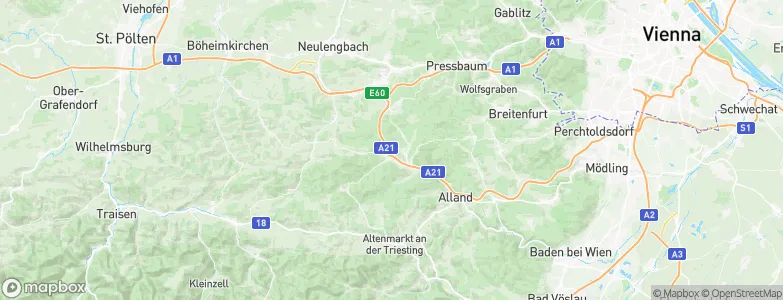 Klausen-Leopoldsdorf, Austria Map