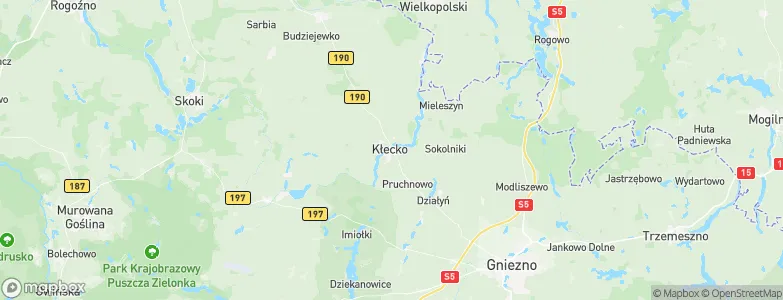 Kłecko, Poland Map