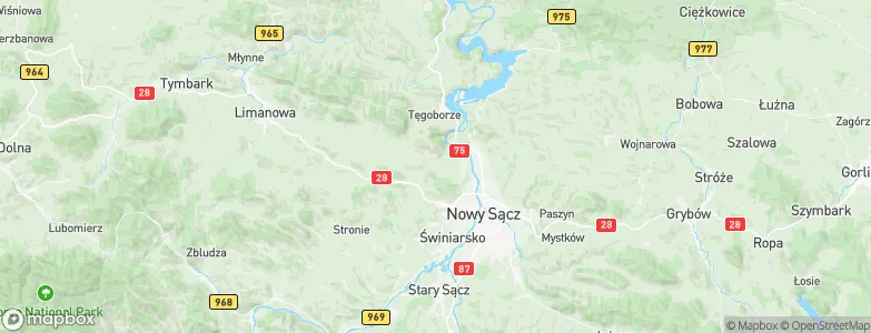Klęczany, Poland Map