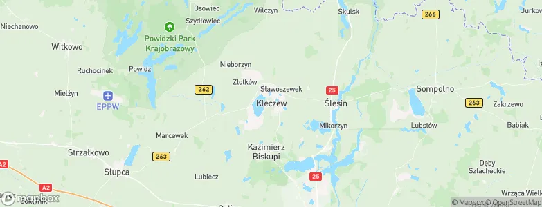 Kleczew, Poland Map