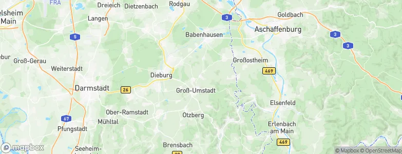 Klein-Umstadt, Germany Map