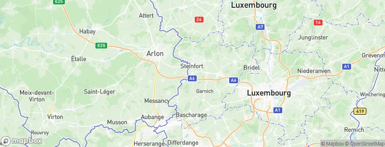 Kleinbettingen, Luxembourg Map