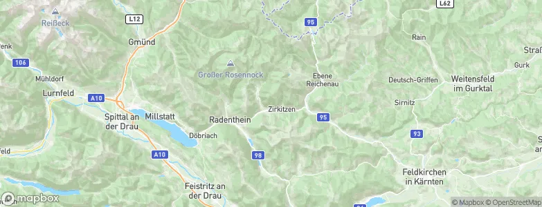 Kleinkirchheim, Austria Map