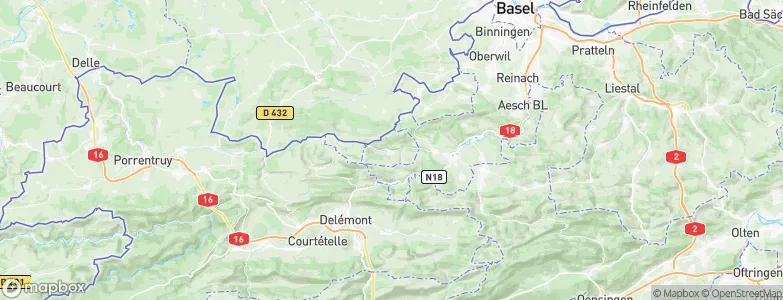 Kleinlützel, Switzerland Map