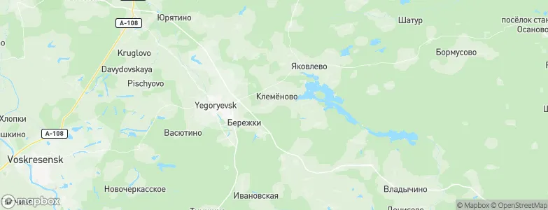 Klemënovo, Russia Map