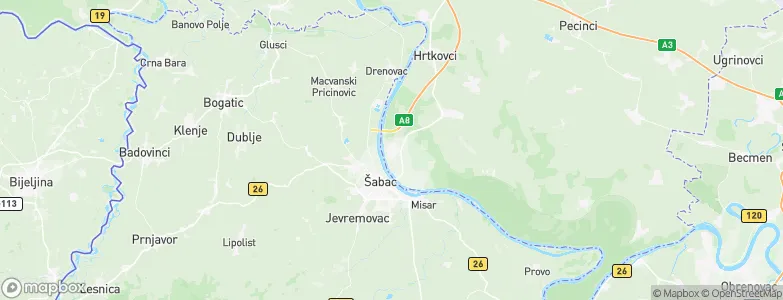 Klenak, Serbia Map