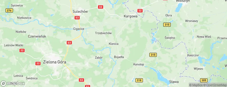 Klenica, Poland Map